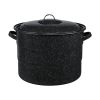 Water Bath Canning Pot 21.5 Qt, Speckled Enamel Steel Canner with Jar Rack for Home Canning