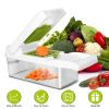 12 in 1 Vegetable Chopper, Multifunctional Food Slicer Dicer Grater with Hand Protector, Egg Separator & Peeler, Kitchen Veggie Cutter for Onion