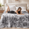 Heated Blanket Electric Throw 50''x60'' - Fast Tie-Dye Heating Blanket, Washable Heat Blanket 10 Heating Settings