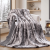 Heated Blanket Electric Throw 50''x60'' - Fast Tie-Dye Heating Blanket, Washable Heat Blanket 10 Heating Settings
