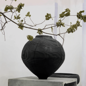 Falen Woodiness Vase Black