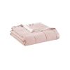 Lightweight Down Alternative Blanket with Satin Trim Blush Full/Queen